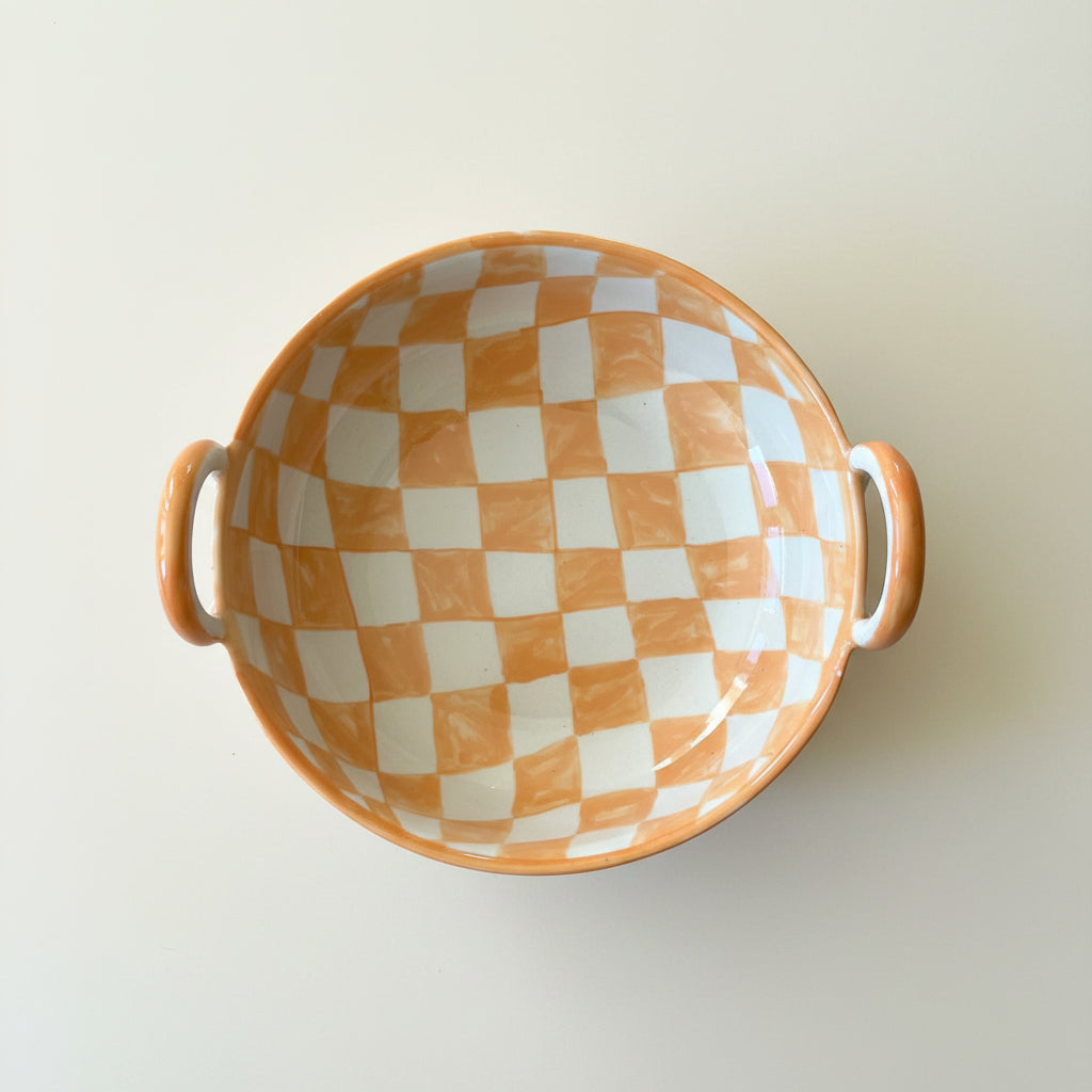 Checkered Orange Bowl