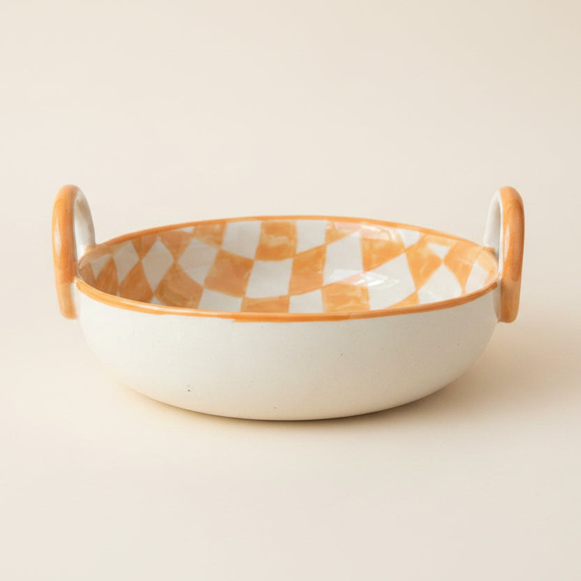 Checkered Orange Bowl