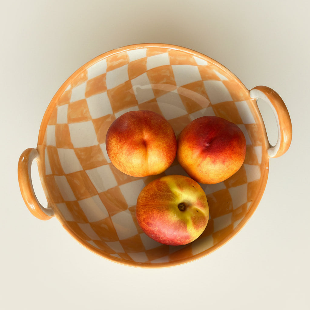 Checkered Orange Bowl