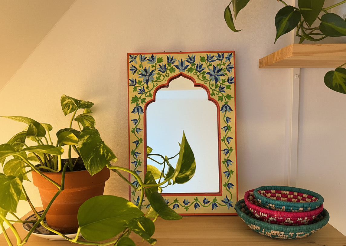 Handpainted Arch Mirror