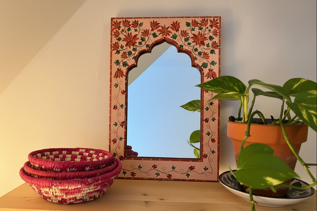 Handpainted Arch Mirror